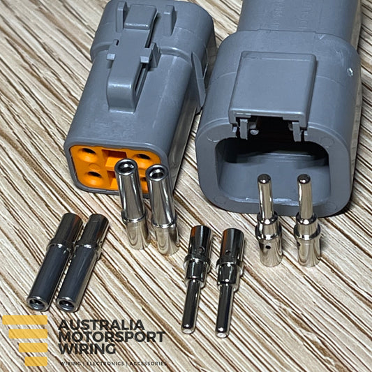 Deutsch 4 Position DTP Series Grey Connector Kit