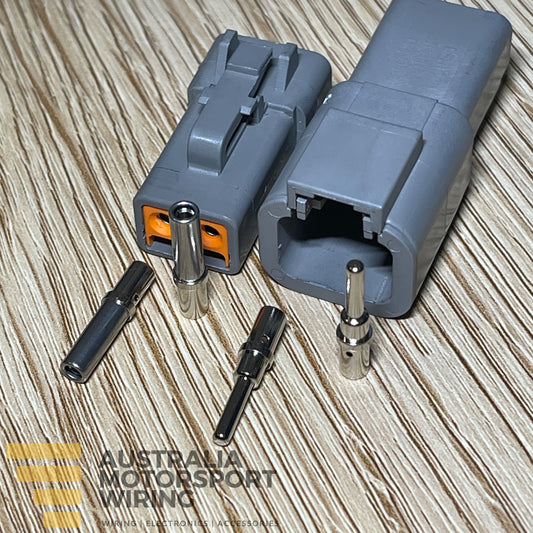 Deutsch 2 Position DTP Series Grey Connector Kit